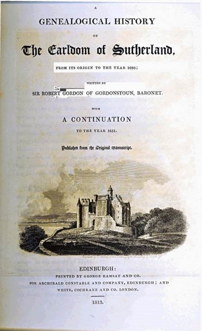 Genealogical History of the Earldom of Sutherland