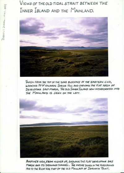 Changes in shape of Dornoch point