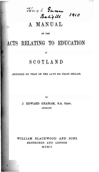 Manual of the Education acts