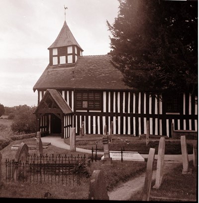 Church and churchyard at Melverley