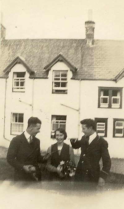 Mackay Family Photograph ~ Jessie Mackay, and two men