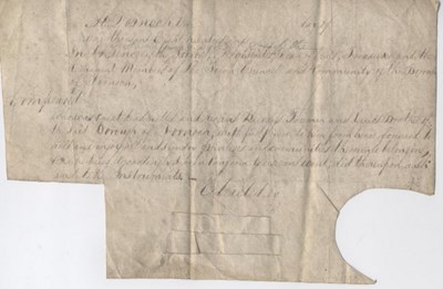 Burgess ticket pro forma ~ 19th century