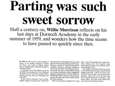 'Parting was such sweet sorrow'