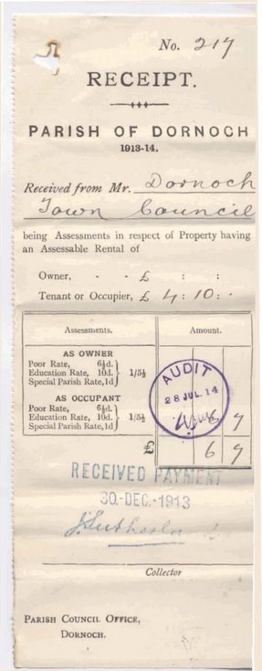 Rates assessments 1913