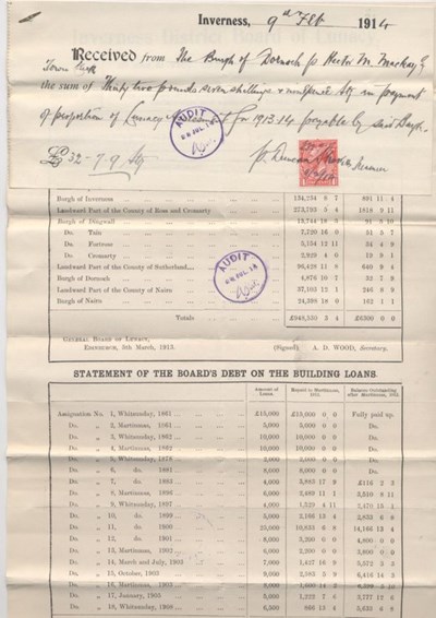 Board of Lunacy assessment 1914