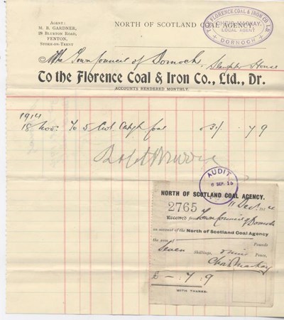 Bill for coal 1914