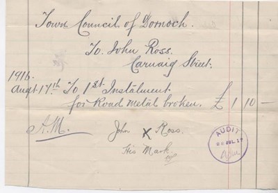 Bill for labour 1916