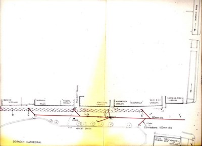 Plan of the proposed link road School Hill - Bishopsfield Road