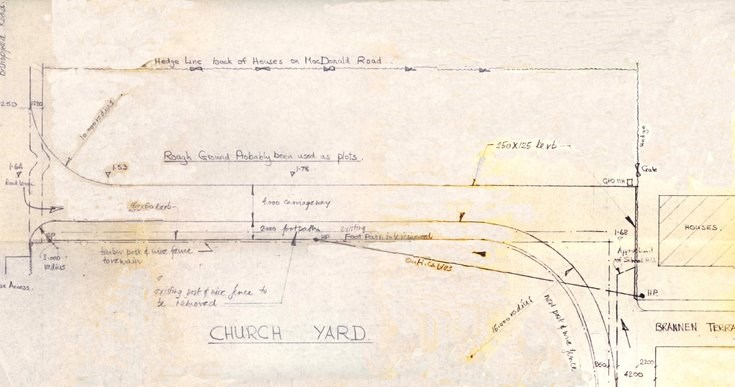 Plan of proposed improvements to High St and Argyle St