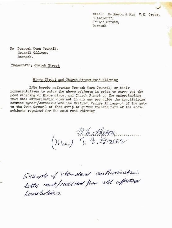 Authorisation letters  Church St - River St improvements