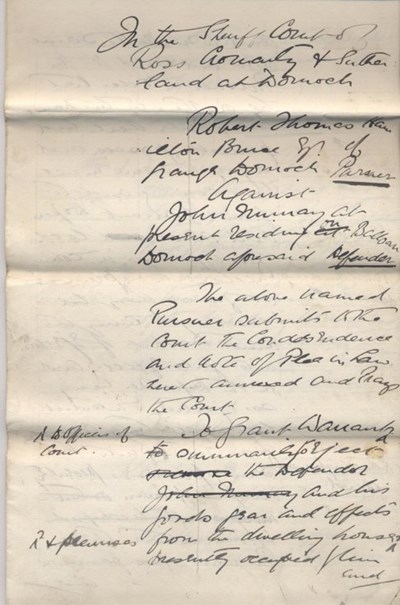 Petition RT Hamilton Bruce v John Murray 1897