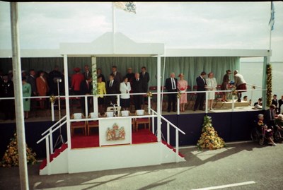 The Royal dias at opening ceremony