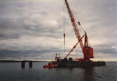 Dornoch Firth Bridge Construction ~ Third Floating Unit