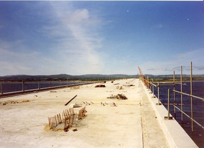 Dornoch Firth Bridge Construction ~ View northwards of Road-deck