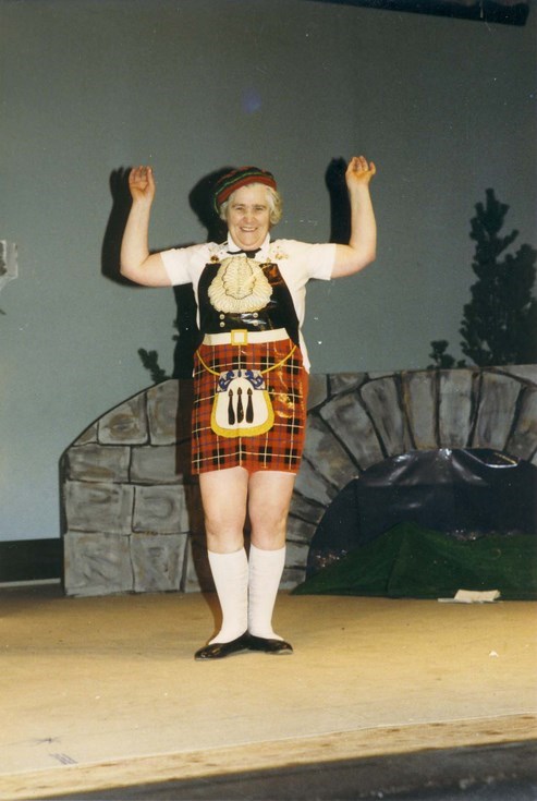 Dornoch Christmas Pantomime 1980's - Helen Kruger