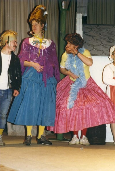 Dornoch Christmas Pantomime 1980's - the Dames