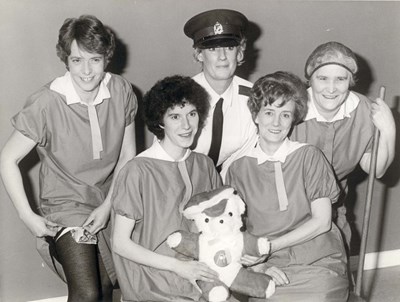 Dornoch Christmas Pantomime 1980's - ladies in the cast